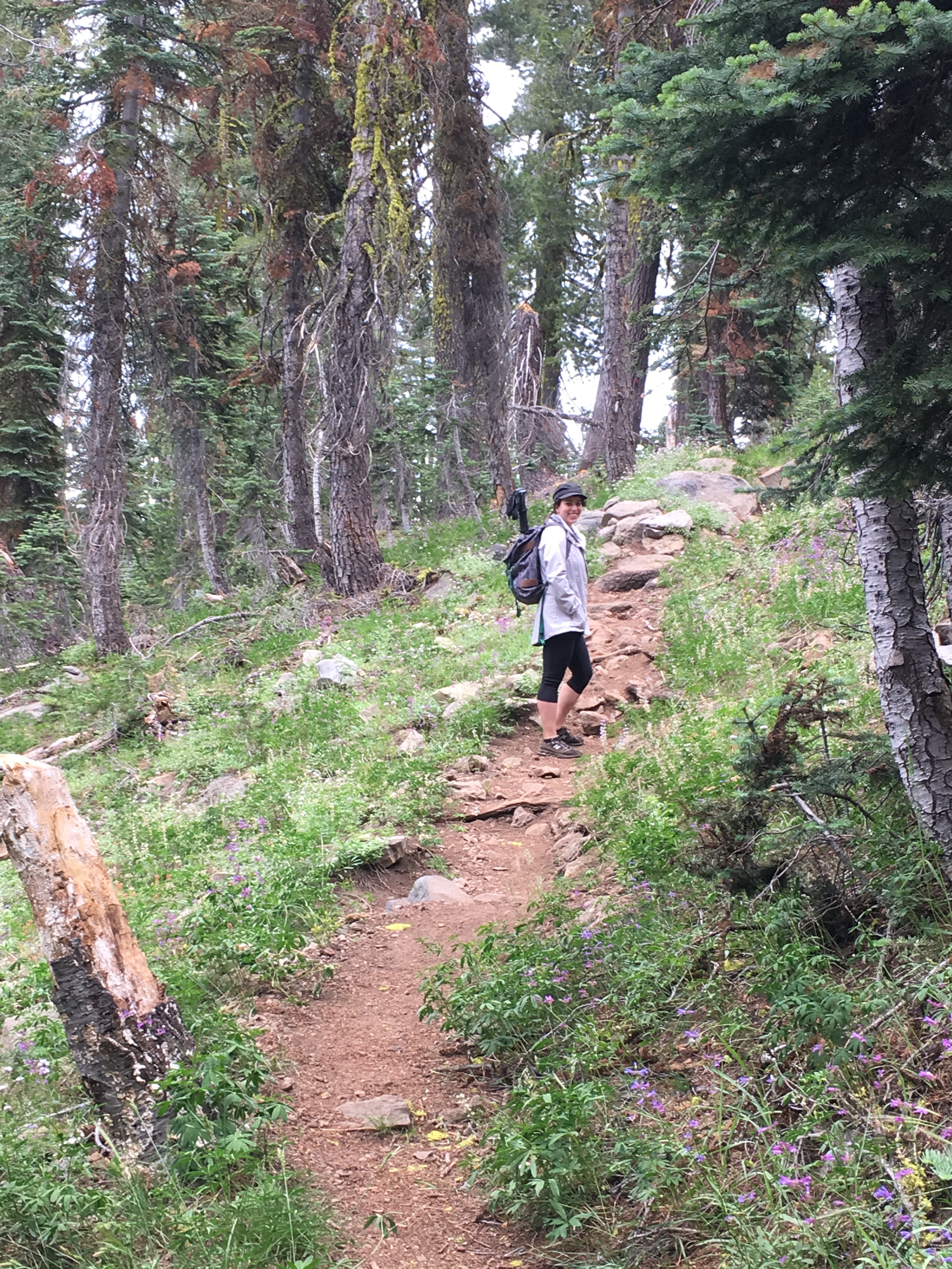 Me hiking at Lassen National Park